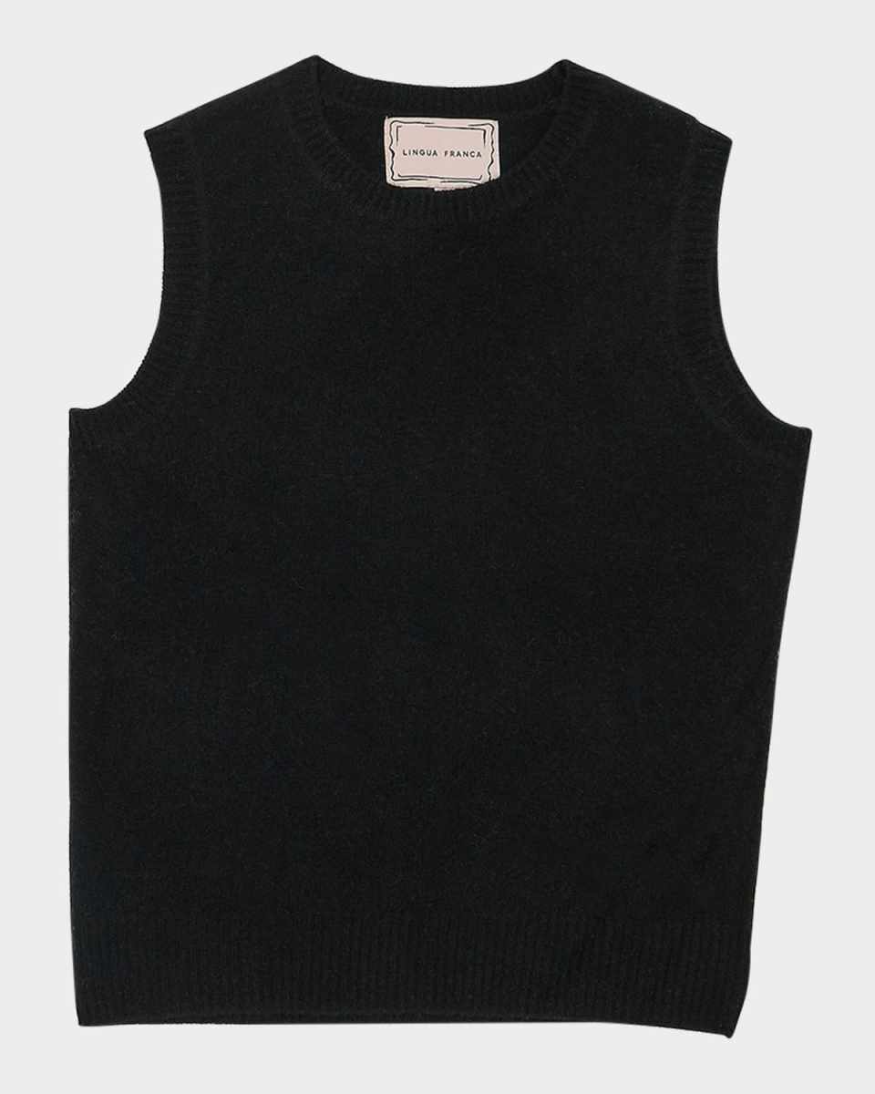Crewneck Brushed Wool Vest